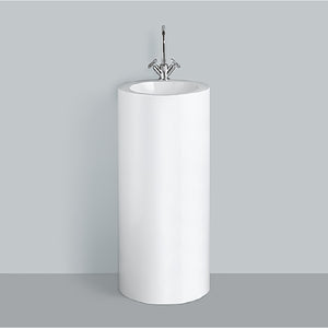 WT.R X400KH(4500000000) washstand round 440 x 900 mm in WHITE