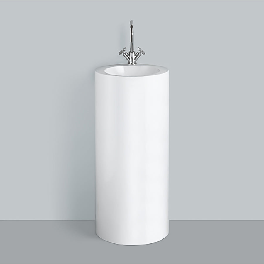 WT.R X400KH(4500000000) washstand round 440 x 900 mm in WHITE