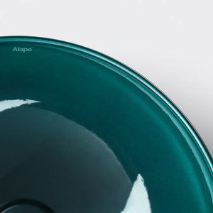 Alape 3901 000 091 SB.Aqua360 dish basin D360x137mm in deep green without taphole and overflow