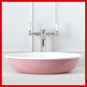 Radford VB-RAD-51-RAL3015 washbasin in pink gloss QUARRYCAST™