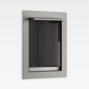 816483041 Built-In Cubicle in Silver for Toilet-Jet