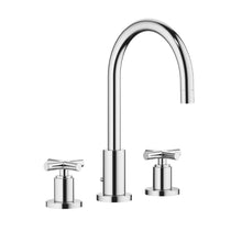 Load image into Gallery viewer, Tara. 20713892-00 Deck-mounted Twin Handle Basin Mixer w/Pop-up Waste in Polished Chrome

