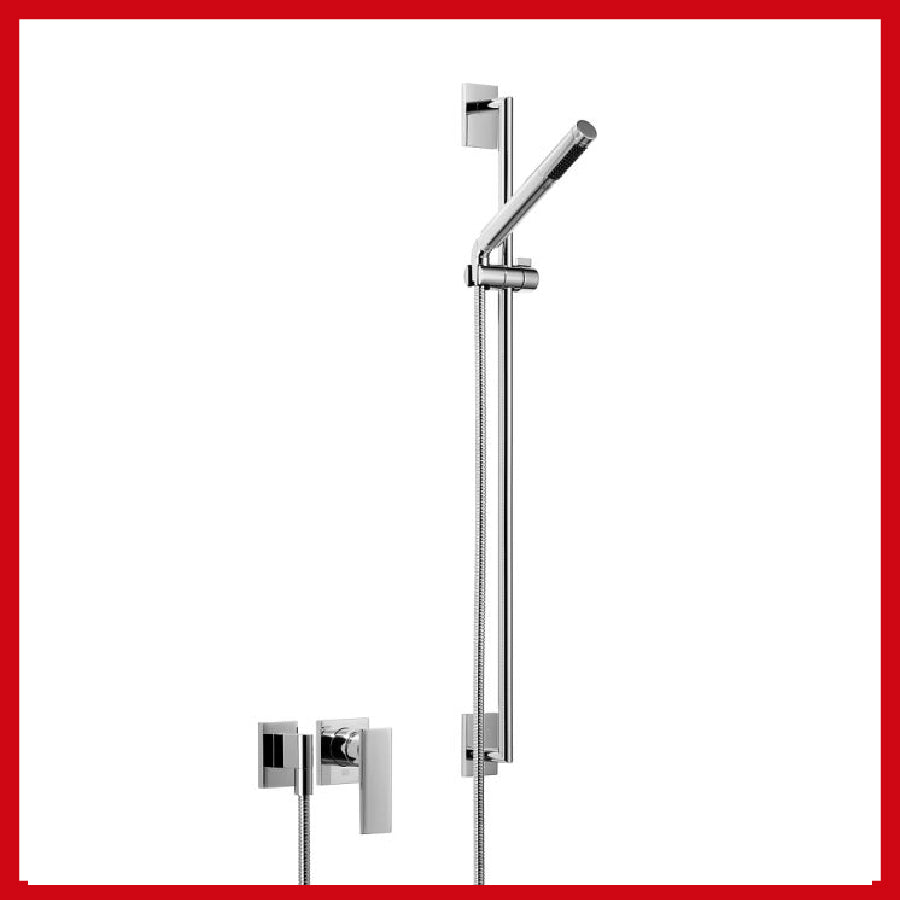 Supernova 36.010.730.00 Wall-Mounted Shower Mixer in Chrome with Shower Set incl.  3500797090 concealed part