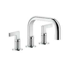 Load image into Gallery viewer, INCISO 58011.031 Three-holes basin mixer with flexible hoses with waste in 031 Chrome
