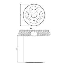 Load image into Gallery viewer, Segni 33031.238 Ceiling-Mount Overhead Shower in Steel Mirror  Size : 218 mm Diameter X 270 mm

