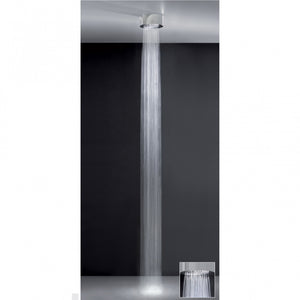 Segni 33035.238 Ceiling-Mount Overhead Shower in Steel Mirror  Size : 218 mm Diameter X 90 mm