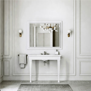 Eleganza Sit-on/Wall hung Basin 46813.521 with Eleganza 46817.521 Set of Legs in White