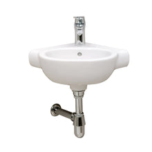 Load image into Gallery viewer, A32724C000 (EU) N-Meridian corner washbasin w/fix.   size: 350 x 350 mm  in white
