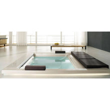 Load image into Gallery viewer, T07-L00 Seaside Built-In Bathtub with Blower, Underwaterlight,  Heater, Tap and Cushion  Color: White / Chrome
