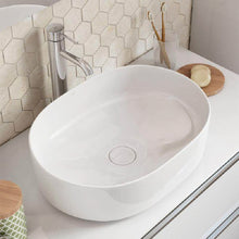 Load image into Gallery viewer, A327520000 (EU) Inspira Round over counter FINECERAMIC basin  500 x 370 x140 mm in white
