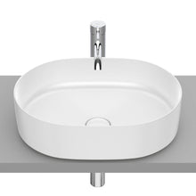 Load image into Gallery viewer, A327520000 (EU) Inspira Round over counter FINECERAMIC basin  500 x 370 x140 mm in white
