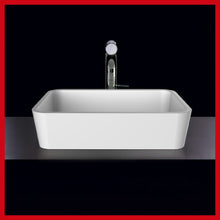 Load image into Gallery viewer, Edge VB-EDG-45-AN sit-on washbasin 450 x 322 x 110 mm in anthracite QUARRYCAST™
