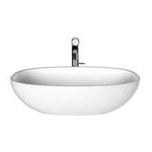 Load image into Gallery viewer, Barcelona VB-BAR-64-NO washbasin&nbsp;635 x 346 x 169 mm in white QUARRYCAST™

