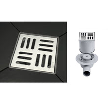 Load image into Gallery viewer, 276309000 (EU) In-Drain basic SQ drain kit with cover plate 105 x 105 mm
