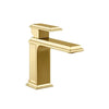 46001.727 Eleganza basin mixer in brushed brass PVD with pop-up waste