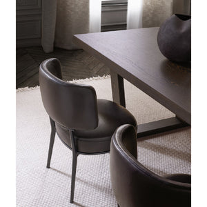 SCA57A Chair, 570w x 545d x 730h mm, Frame Amber Painted 0137A, Leather Gamma 199