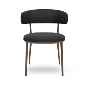 SCA57A Chair, 570w x 545d x 730h mm, Frame Amber Painted 0137A, Leather Gamma 199