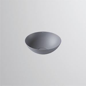 Alape 3900 000 083 Terra dish basin D300mm in nordic matt without tap hole and overflow, with drain valve and valve cap