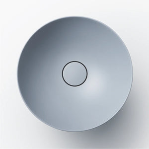 Alape 3900 000 083 Terra dish basin D300mm in nordic matt without tap hole and overflow, with drain valve and valve cap