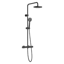 Load image into Gallery viewer, A5A9718NMG  Victoria-T thermostatic shower column in Brushed Titanium Black with handshower
