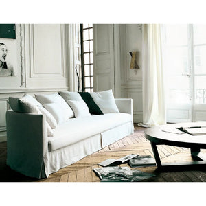 SMDC25N Sofa with back cushions, 2500w x 1020d x 880h mm, Frame Black colour 0154N, Fabric Salemi 2547220