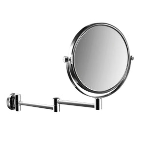 1094 001 10 Shaving and cosmetic mirror Ø 200 mm in chrome with  two arms and 3 magnifying glass