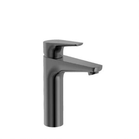A5A3D90NMN Atlas Monoblock Tall Plus basin mixer with pop-up waste  Finish: brushed dark black