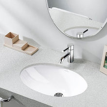Load image into Gallery viewer, Evana 6144.00.R1 Undercounter Washbasin 615 X 415 mm in White Ceramicplus with Overflow
