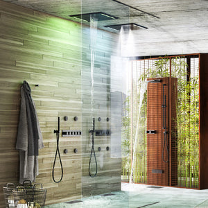 57927.238 Colour multifunction system, 41540.031 Thermostatic Mixer with Five Separate Exits, 4xLateral Body Jet, handshower