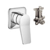 Lisse 36008845.00 Concealed Single-Lever Mixer with Cover Plate in Chrome with 35.008.970.90 concealed rough part
