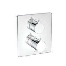 Load image into Gallery viewer, 5A2C3AC00 Insignia built-in thermostatic shower mixer in chrome, complete with Rocabox 525869403,  A5B2450C00 Raindream 250mm square headshower, 5b0550c00 Ceiling Mounted Shower Arm 200 mm
