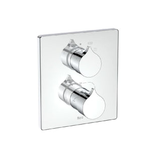 5A2C3AC00 Insignia built-in thermostatic shower mixer in chrome, complete with Rocabox 525869403,  A5B2450C00 Raindream 250mm square headshower, 5b0550c00 Ceiling Mounted Shower Arm 200 mm