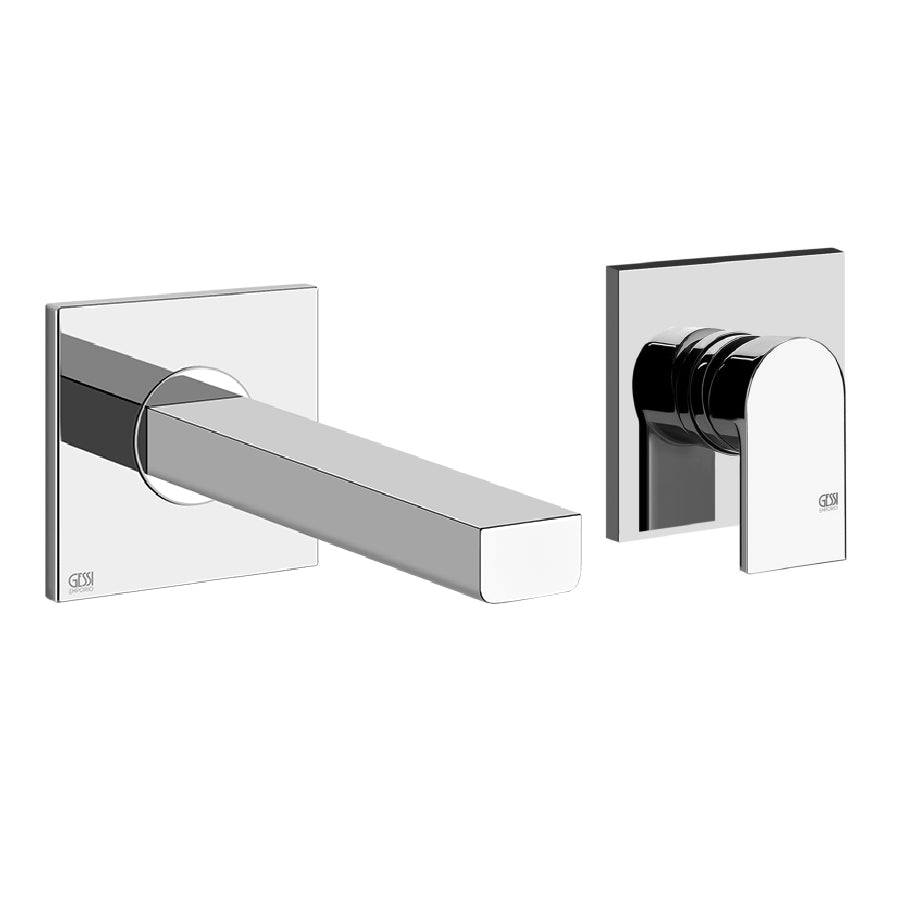 38720.031 Via Manzoni  External Parts with 38312.031  BUILT-IN PART, 38707.031 wall mounted spout in polish chrome