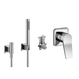 Lisse 36008845.00 1-way Mixer with 3500897090 concealed part and 27.819.980.00 Hand Shower Set in Chrome
