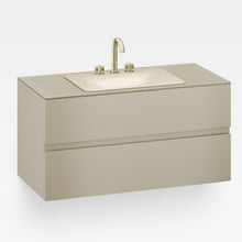 Load image into Gallery viewer, Baia A857201820 wall-hung furniture in greige with A3270C0R33 countertop washbasin in greige with 3 tapholes
