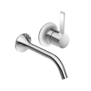 Vaia 36.812.809.00 wall-mounted basin mixer in chrome with 35.806.970.90 concealed part