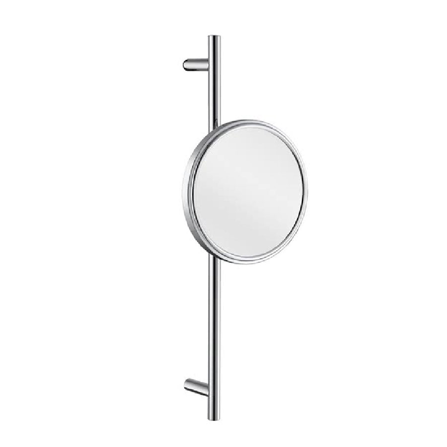 Aliseo 020614 magnifying mirror Ø200mm Twin arm bar slim 
3x mirror with full pivotal and height adjustments, Wall bar length: 555mm 
Material : Brass Finish : Chrome Plated
