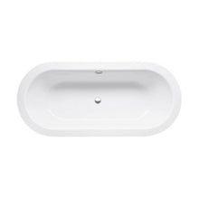 Load image into Gallery viewer, 2740 Bettestarlet Oval Enamelled Pressed Steel Bathtub [鋼板浴缸] with Anti-Slip, Anti-Noise and B23-1500 Universal Cradles Size: 1850 x 850mm
