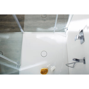 Showertray 900x900mm Made Of Enamelled Pressed Steel in White