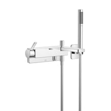 Load image into Gallery viewer, Lulu 33.233.710.00 Wall-Mounted Single-Lever Bath Mixer in Chrome with Shower Set
