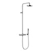 34.457.979.00 Wall-Mounted Thermostatic Mixer with Rain Shower Head and Shower Set Finish : Chrome Plated