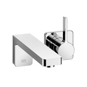 Lulu wall-mounted basin mixer 36812710-00 with 35.806.970.90 concealed rough part, mixer on right