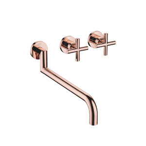 Tara 36.818.892.49 Wall-Mounted Sink Mixer in Cyprum with 3571297090 concealed part