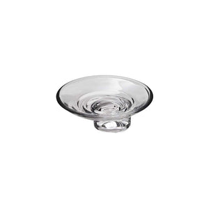 S2930 (010-1757) Classic Wall Mounted Soap Holder with Clear Crystal Soap Dish (W/O Decor Rosette & Decor Cap)  Color: Chrome