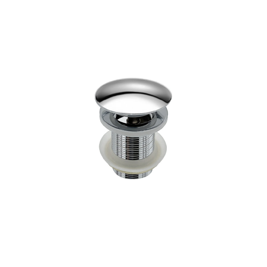 91939605 Pushing Plug for Washbasin in Brushed Stainless Steel