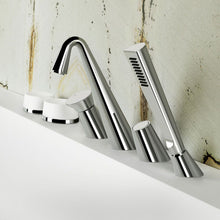 Load image into Gallery viewer, Cono 45037.030 Deck-Mounted Four-Hole Bath Mixer in Popper PVD

