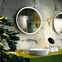 Load image into Gallery viewer, Cono 45921.520 Wall Mounted Mirror with White Frame, 700mm Diameter
