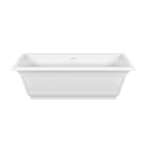 Eleganza 46715521 Freestanding Bathtub 1800 X 850 X 550 mm in White with WasteFreestanding Cristalplant Bathtub 1800 x 850 x 550 mm (defective)