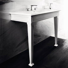 Load image into Gallery viewer, Eleganza Sit-on/Wall hung Basin 46813.521 with Eleganza 46817.521 Set of Legs in White
