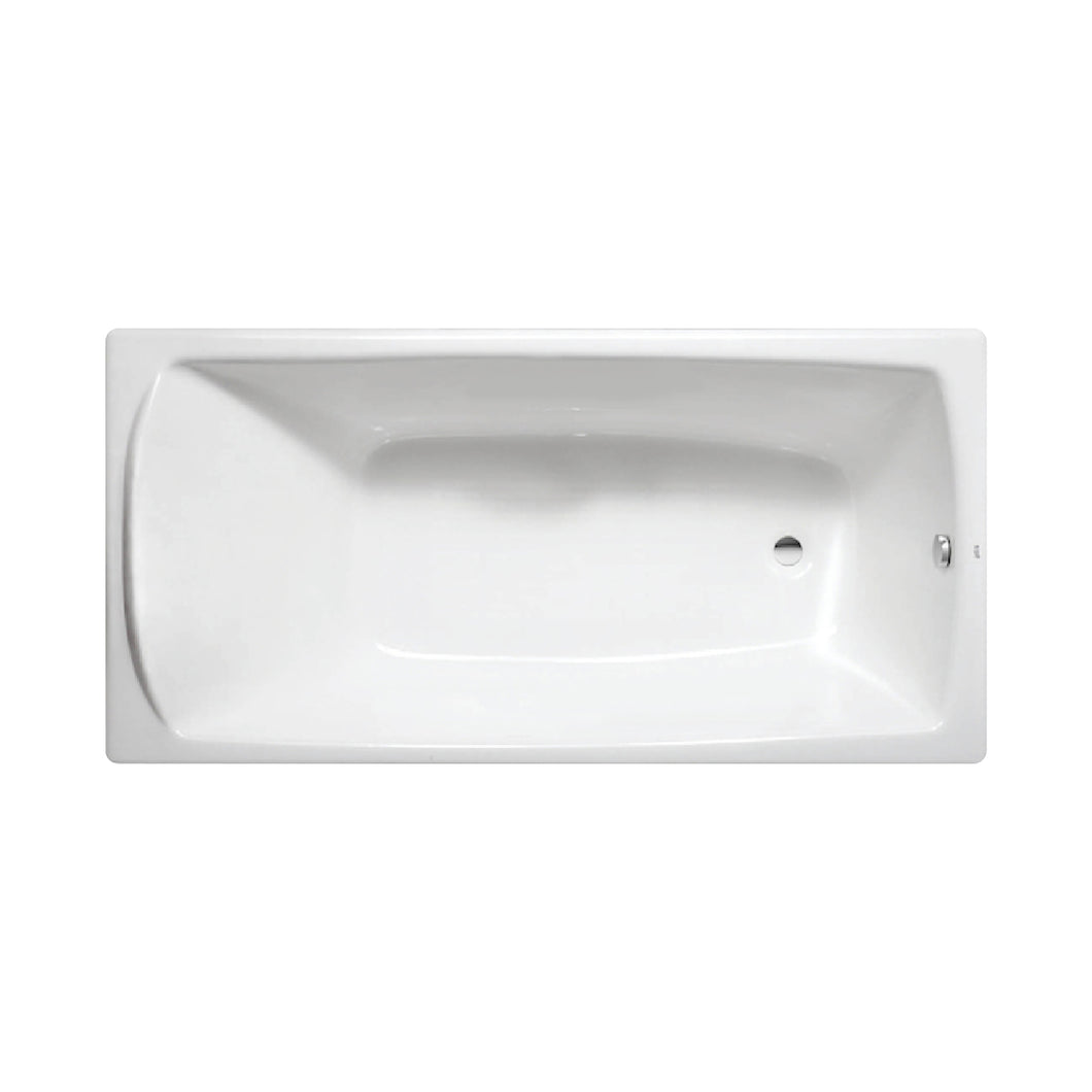 Mykonos enameled cast iron non apron type bathtub with bottom slip resistance surface [鑄鐵浴缸] size: 1700 x 750 mm